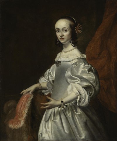 Portrait of a young lady by Isaac Luttichuys